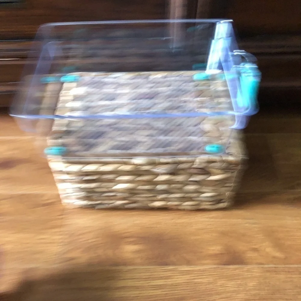 Frigidaire clear refrigerator food organizer with handle